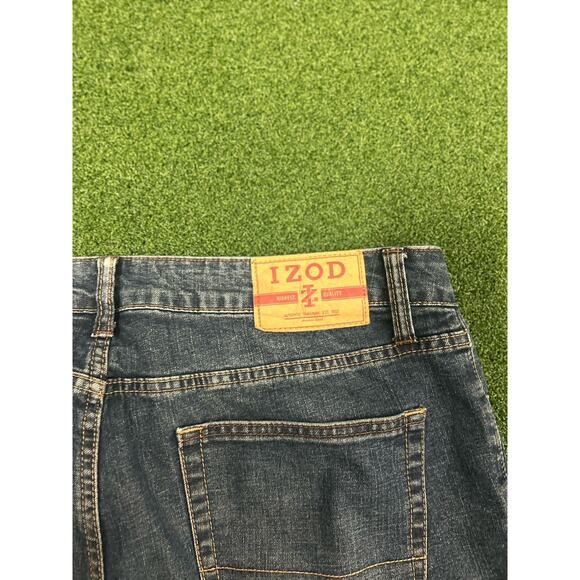 IZOD Men's Comfort Stretch Straight Fit Jeans Blue Size 34x30 Denim - Picture 8 of 8